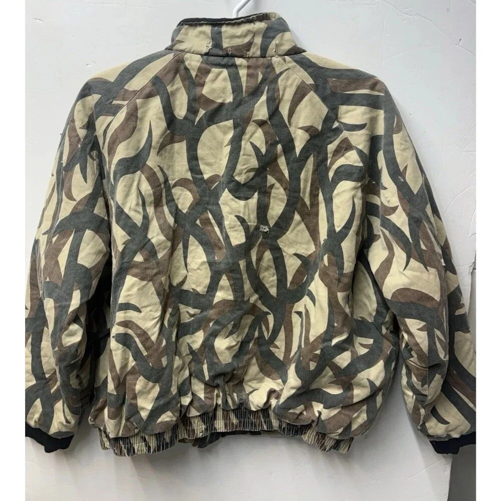Vintage ASAT Camo Zip Jacket Heavyweight Hunting 90s Y2K Distressed Mens 3XL